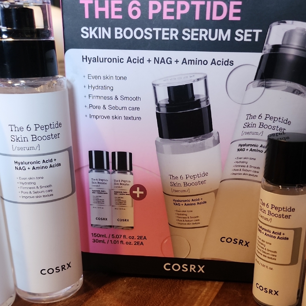 COSRX The 6 Peptide Skin Booster Serum Set - White and Black